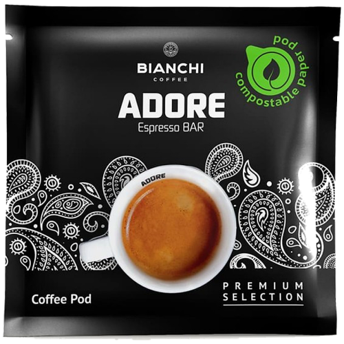 Кафе дози Bianchi Adore Espresso BAR E.S.E., 100 бр., 90% Арабика и 10% Робуста