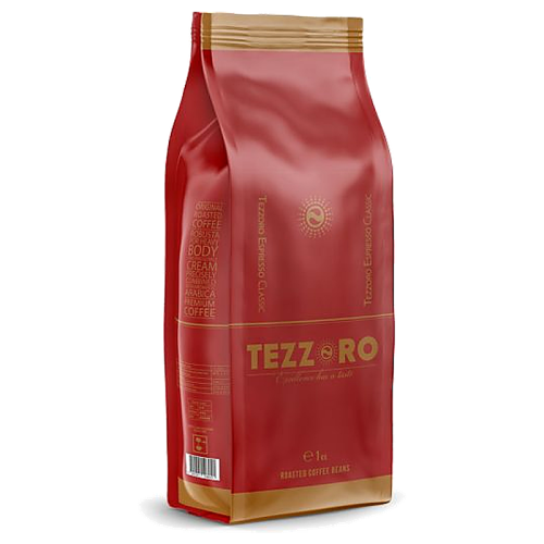 Кафе на зърна Tezzoro Espresso Classico червено, 1 кг