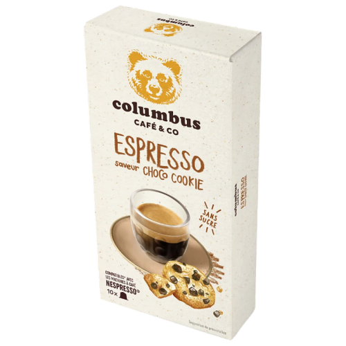 Кафе капсули Columbus Espresso Choco Cookie за Nespresso Original, 10 бр., 100% Арабика