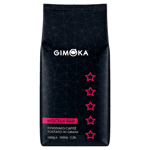 Кафе на зърна Gimoka 5 Stelle (Five Stars), 1 кг, 80% Арабика и 20% Робуста