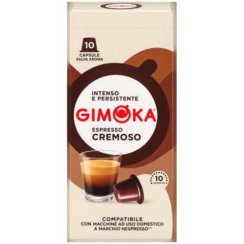 Кафе капсули Gimoka Cremoso за Nespresso Original, 10 бр., Арабика и Робуста