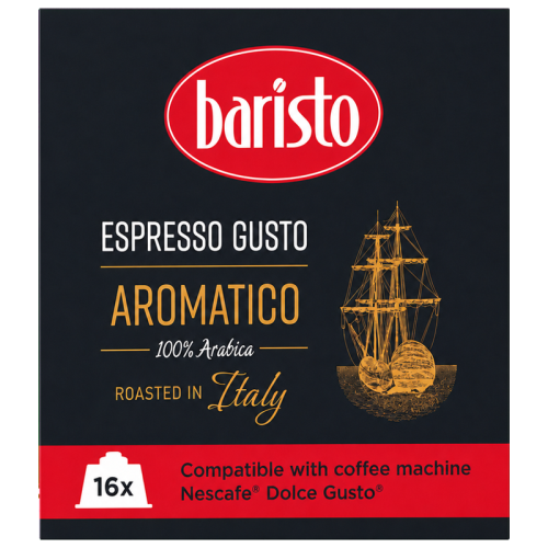 Кафе капсули Baristo Espresso Gusto Aromatico, Dolce Gusto, 16 бр., 100% Арабика