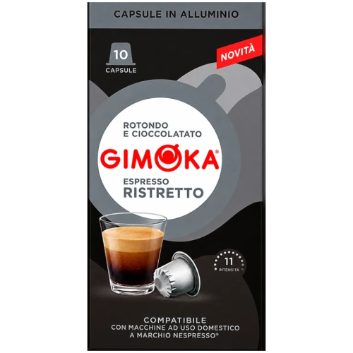 Кафе капсули Gimoka Ristretto за Nespresso Original, 10 бр., Арабика и Робуста
