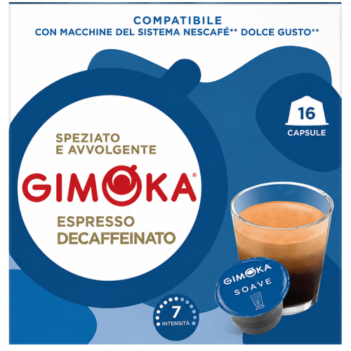 Кафе капсули Gimoka Decaffeinato Dolce Gusto, 16бр.