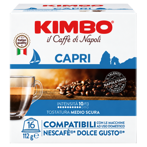 Кафе капсули Kimbo Capri съвместими с Dolce Gusto, 16 бр.