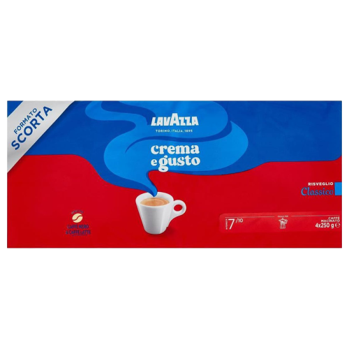 Мляно кафе Lavazza Crema e Gusto Classico 4 x250гр.