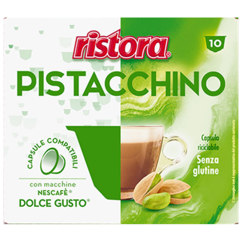 Капучино с шамфъстък Ristora Pistacchino, 10 капсули за Dolce Gusto