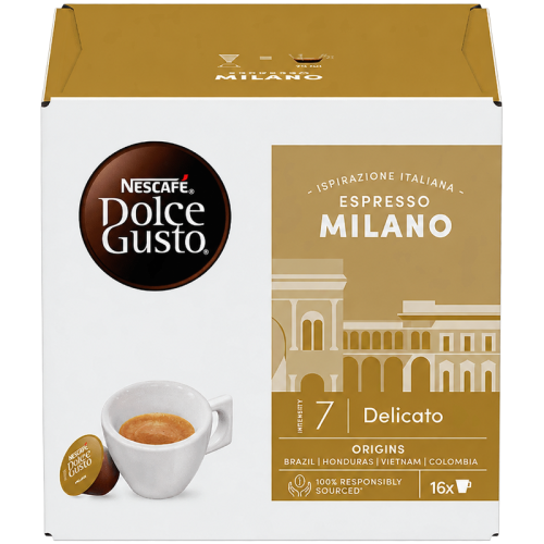 Кафе капсули Nescafe Dolce Gusto Espresso Milano, кутия 16 бр., интензитет 7