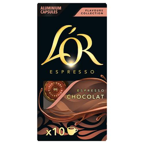 Кафе капсули L’OR Espresso Chocolat за Nespresso Original, 10 бр. – предна опаковка