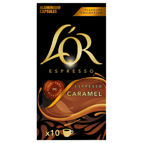 Кафе капсули L’OR Espresso Caramel за Nespresso Original, 10 бр. – предна опаковка
