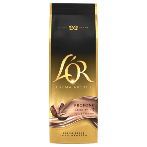 Кафе на зърна L’OR Crema Absolu Profond, 500 г – предна опаковка