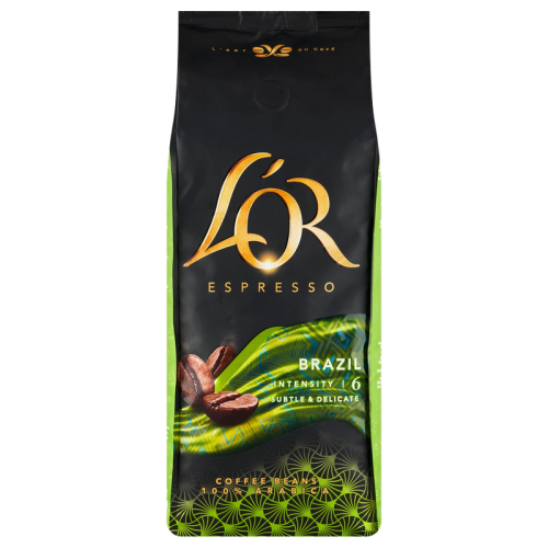 Кафе на зърна L’OR Espresso Brazil, 1 кг – предна опаковка