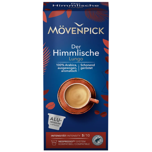 Кафе капсули Mövenpick Der Himmlische Lungo за Nespresso Original, 10 бр.