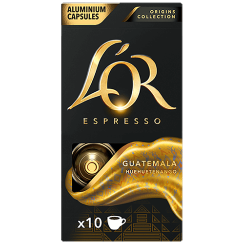 Кафе капсули L’OR Espresso Guatemala, 10 бр. – кутия отпред